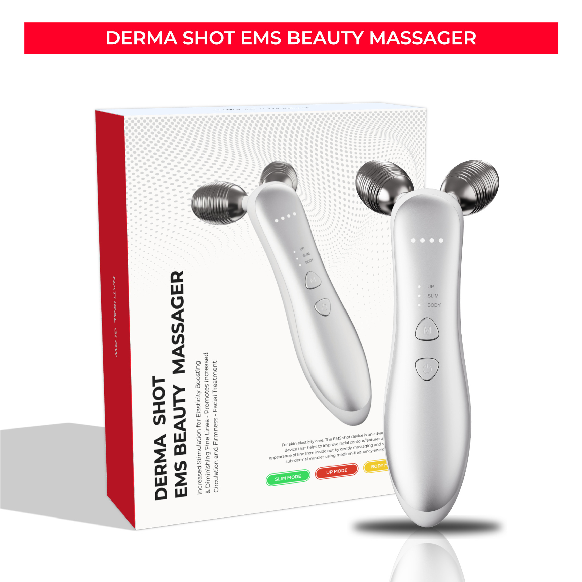 Beauty & Makeup Katia Di Paola - New micro-current roller face-saving massager 2-wheel