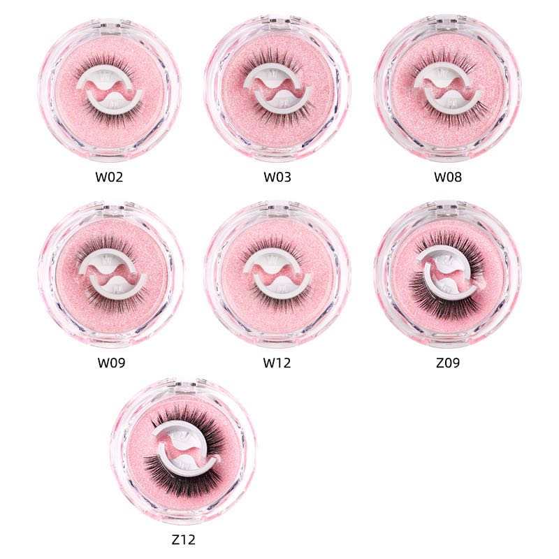 Beauty Makeup Look - 3D False Eyelashes Self-Adhesive Crystal Box