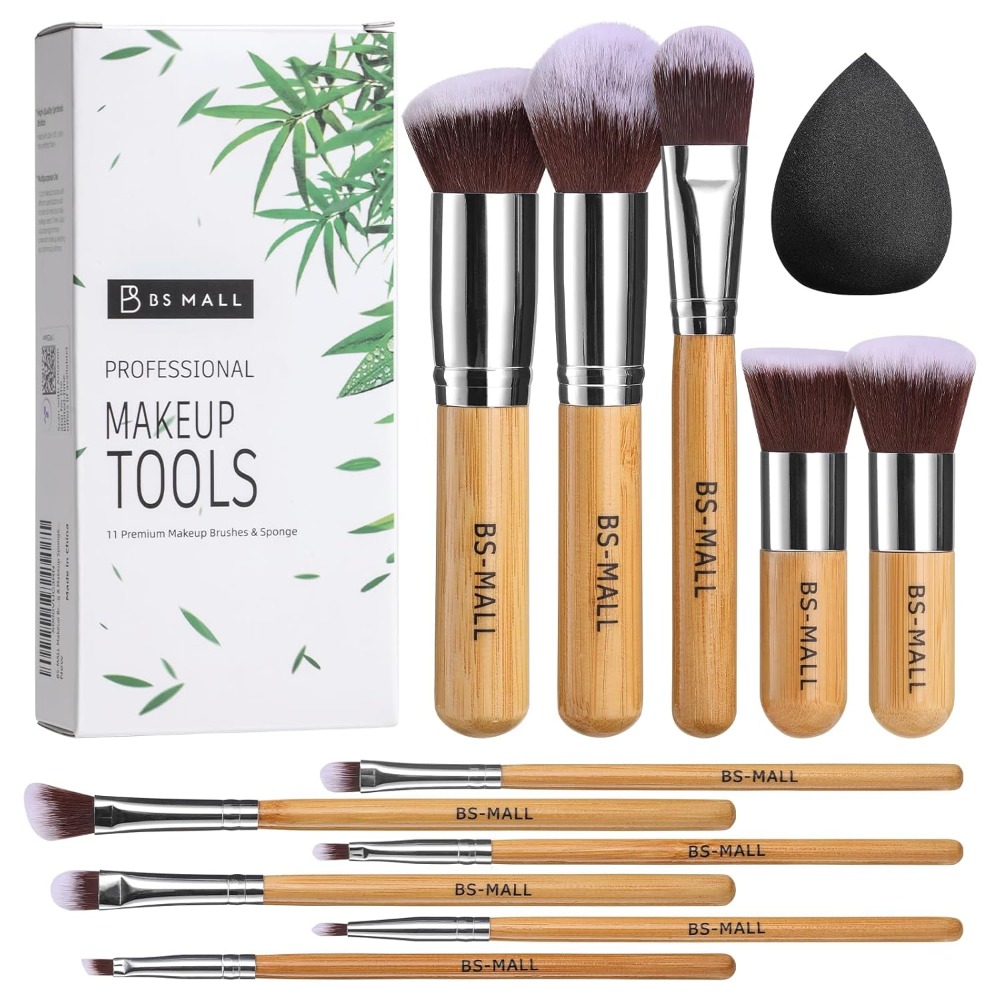 Beauty Makeup Face - BS-MALL Makeup Brush Set 11Pcs Bamboo
