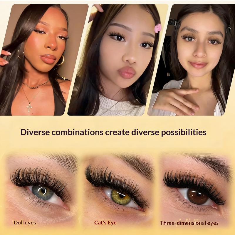 Eyelash Extension - New DIY Lashes Extension Kit Glue-free