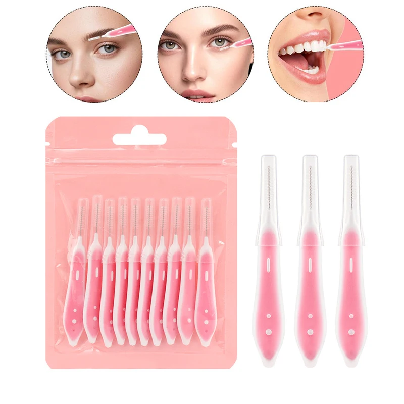 Eyelash Extension - 10 Pcs Eyebrow Brushes Mini Brow