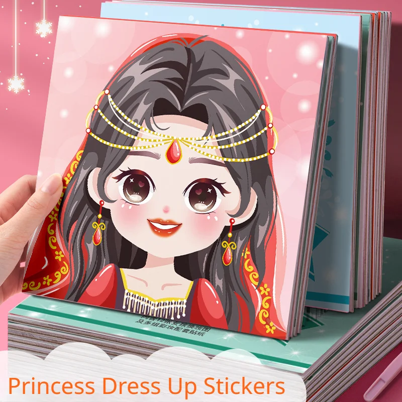 Beauty Makeup Book - Dress Up Stickers Girl Children's Toys