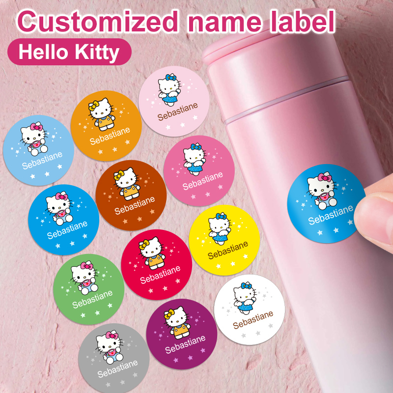 Beauty Makeup Names - Custom Hello Kitty Name Stickers -