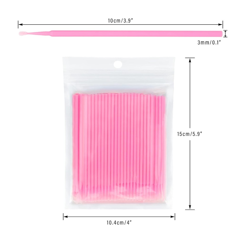 Eyelash Extension - 500PCS Disposable Micro Cotton Swabs Bendable