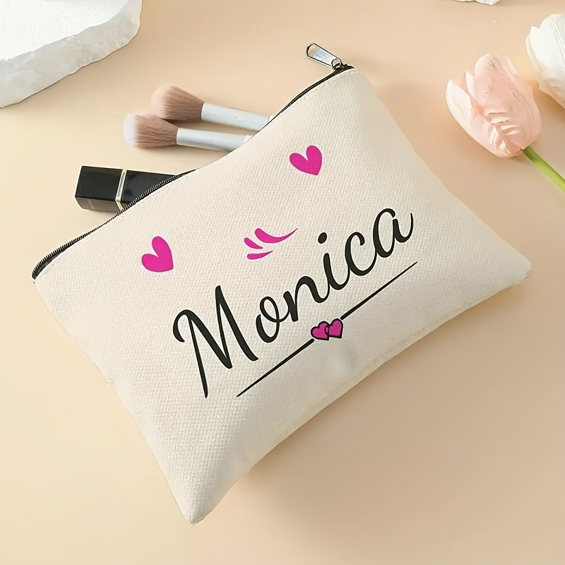 Personalized Zipper Makeup Bag - огляд і ціна Beauty Makeup Names
