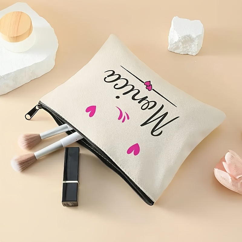 Personalized Zipper Makeup Bag - огляд і ціна Beauty Makeup Names