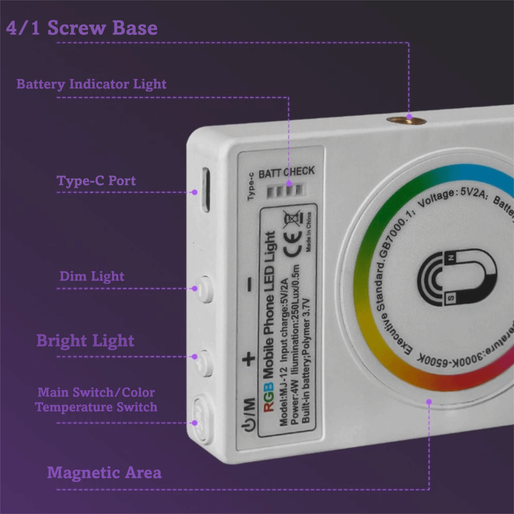 Pocket Size Magnetic LED Fill  - огляд і ціна Beauty Makeup Light