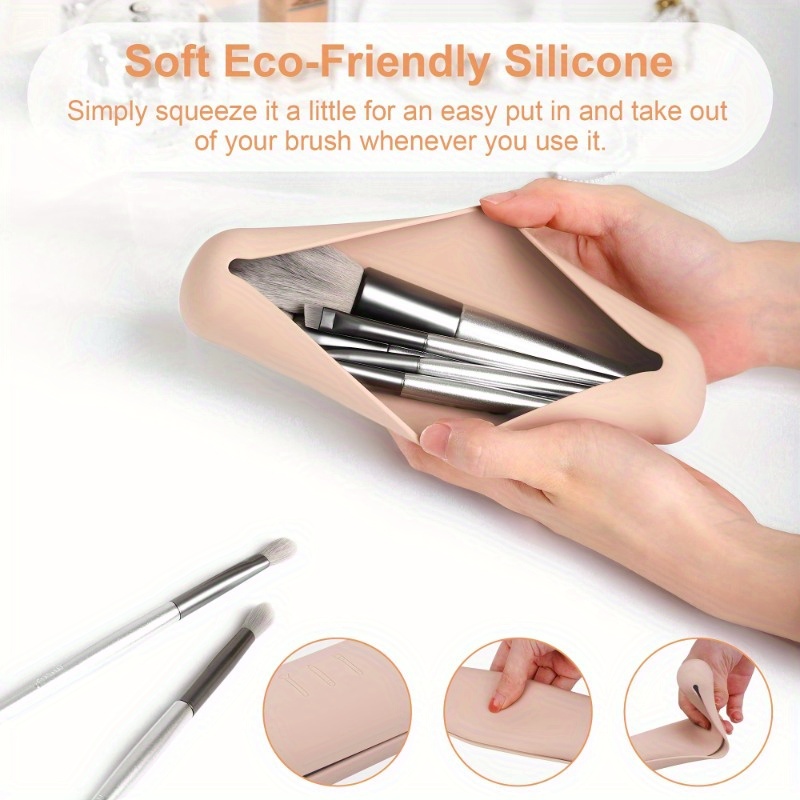 Travel Makeup Brush Holder,Sil - огляд і ціна Beauty Makeup Face
