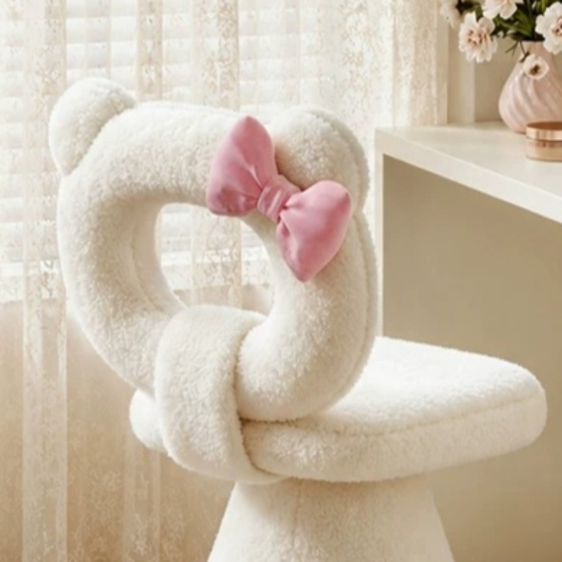 Bow Dressing Vanity Stool Pink - огляд і ціна Makeup And Beauty