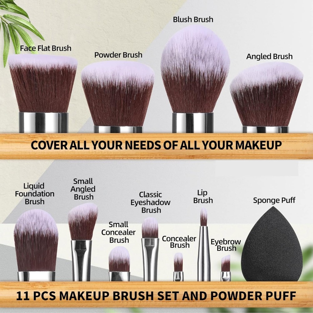 BS-MALL Makeup Brush Set 11Pcs - огляд і ціна Beauty Makeup Face