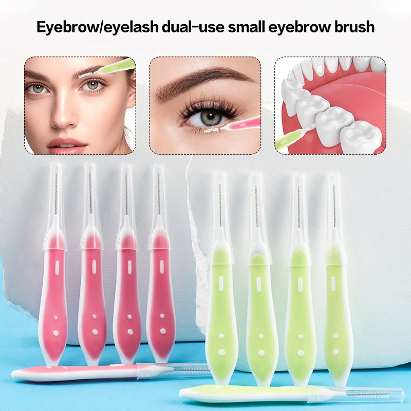 10 Pcs Eyebrow Brushes Mini Br - огляд і ціна Eyelash Extension