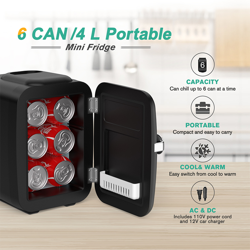 Crownful 4L Mini Fridge 110V 2 - огляд і ціна Beauty Makeup Fridge