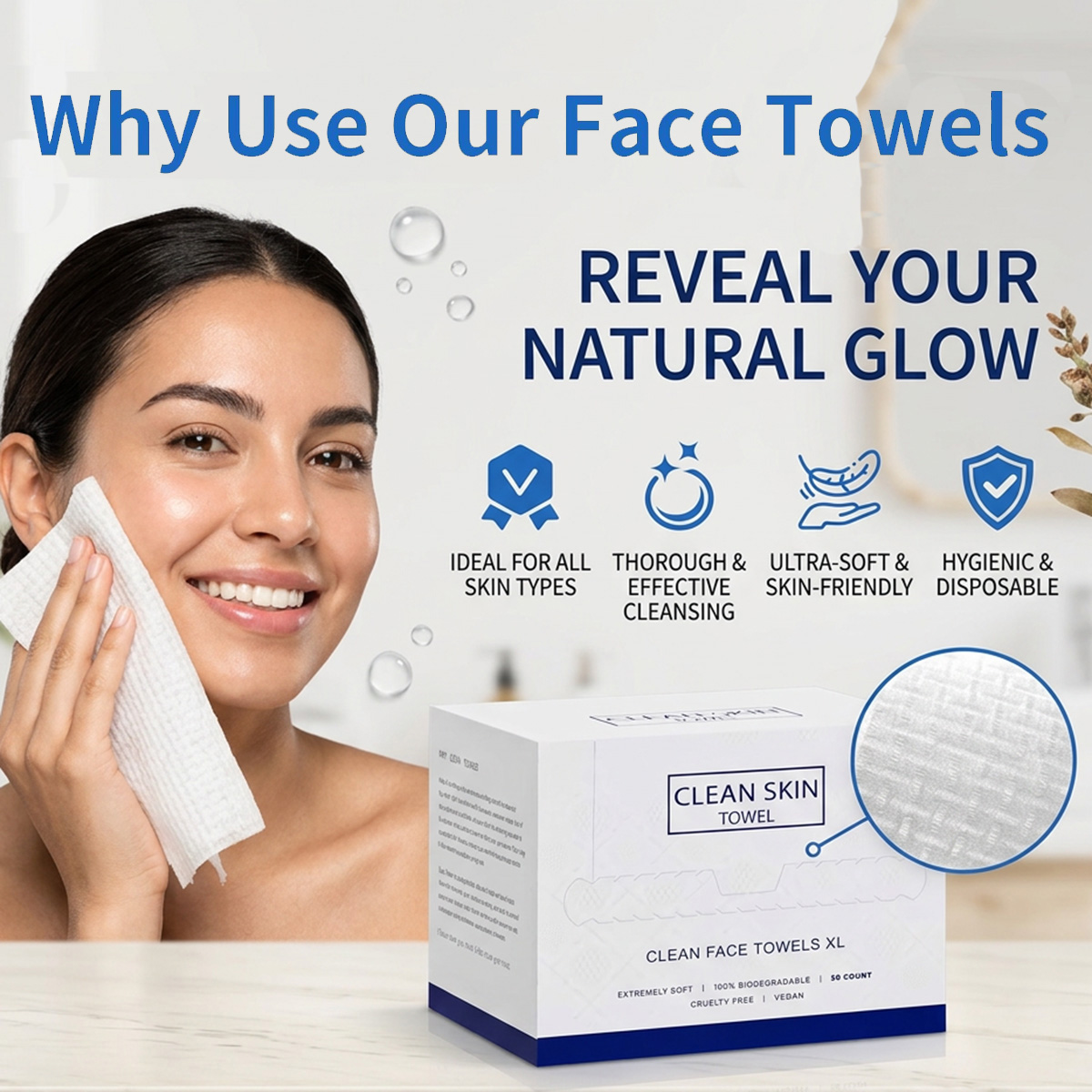 50Pcs/Box Disposable Face Towe - огляд і ціна Beauty Makeup Face