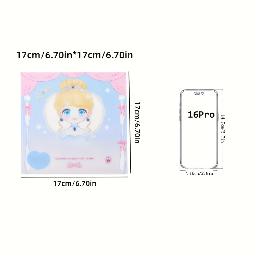 Princess Makeup Stickers, DIY  - огляд і ціна Beauty Makeup Book