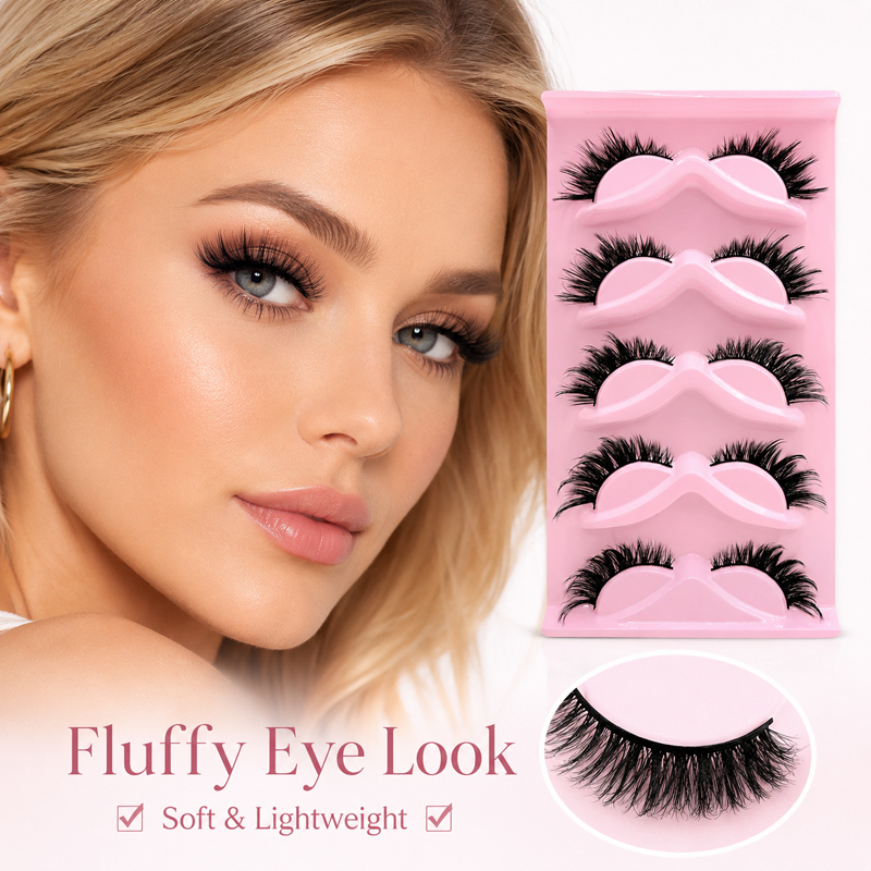 5 Pairs 2 Styles Wispy False E - огляд і ціна Beauty Makeup Look