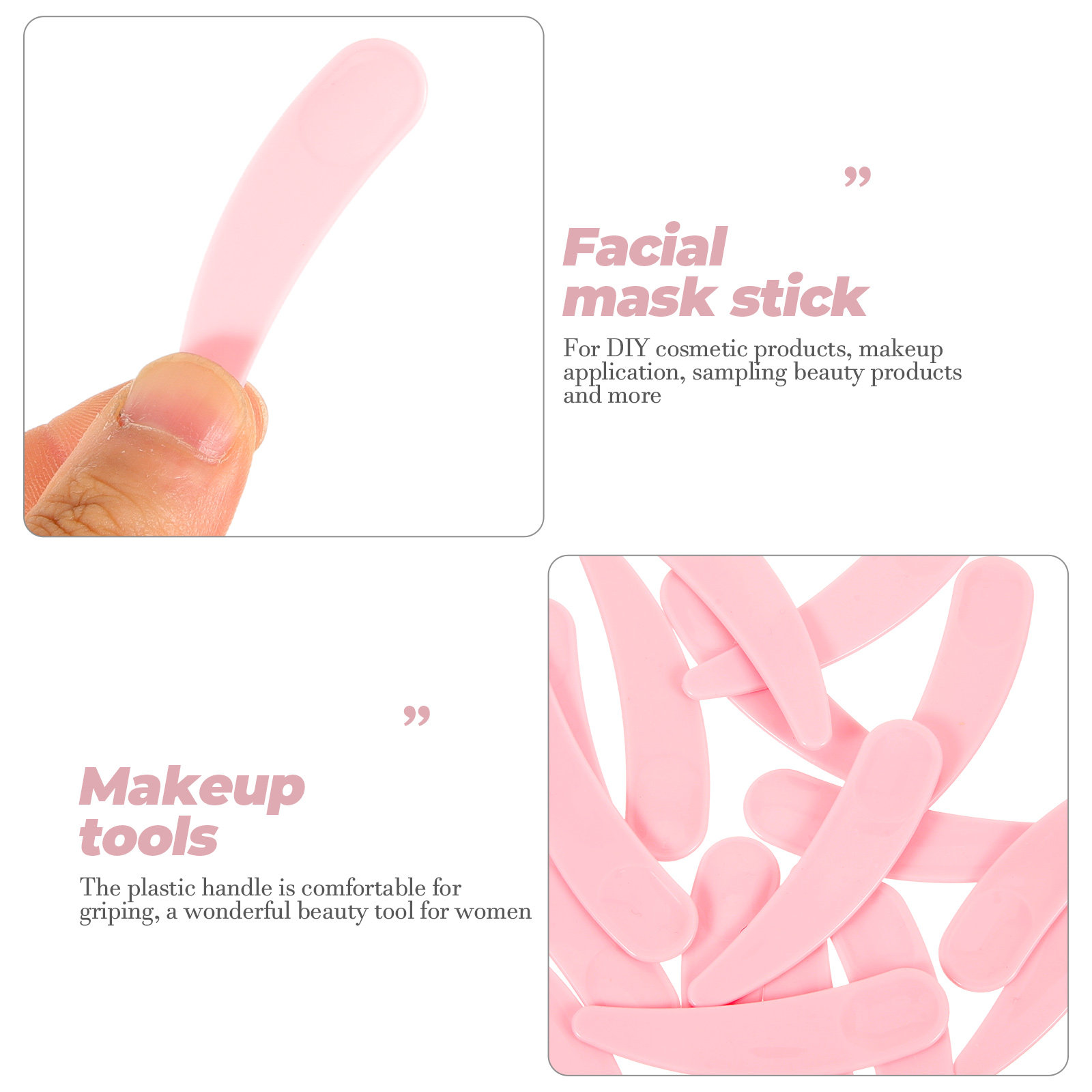 50Pcs Makeup Spoon Facial Plas - огляд і ціна Beauty Makeup Face