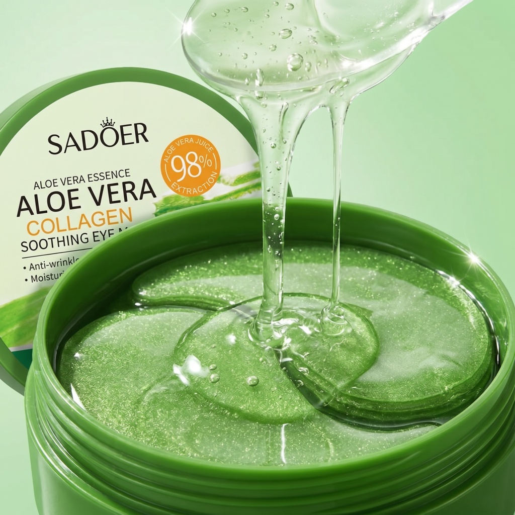 60pcs Aloe Vera Collagen Eye M - огляд і ціна Collagen Eye Patch