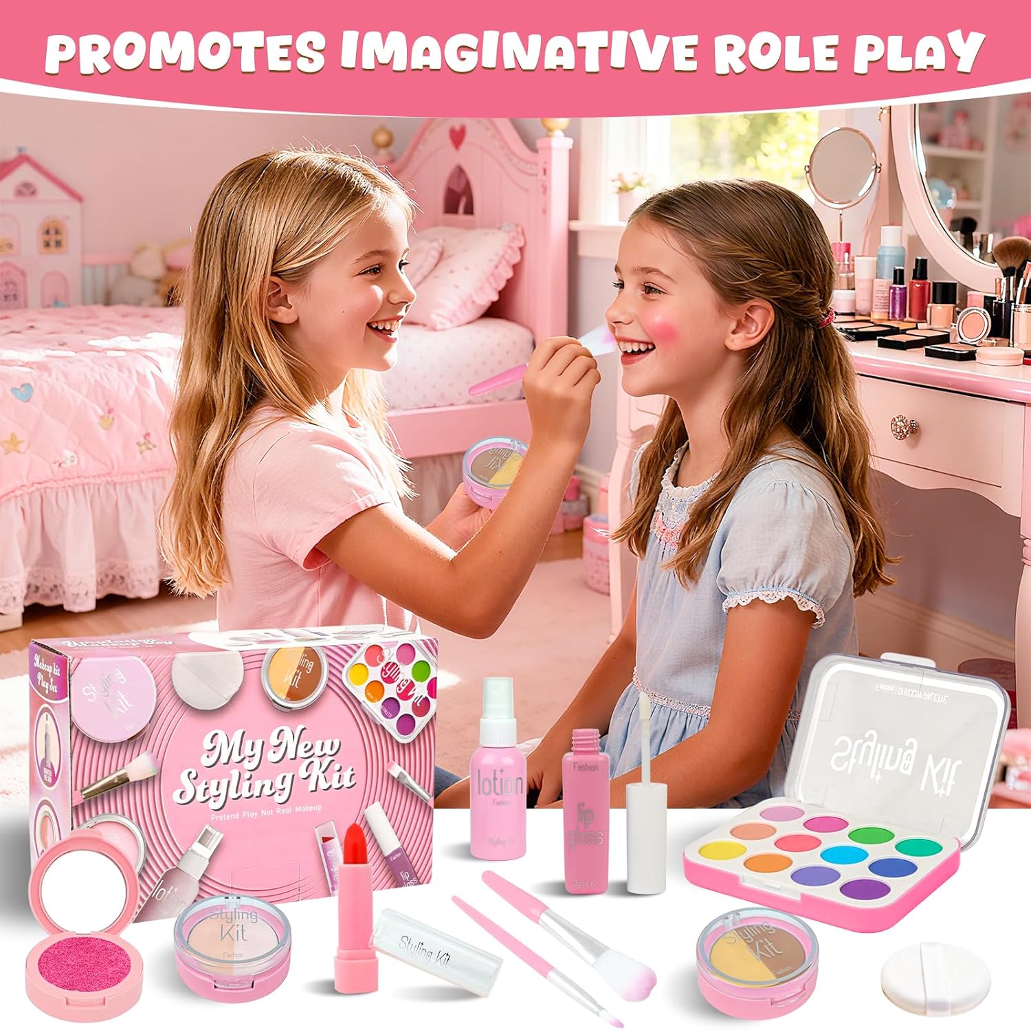 Girl's Makeup Toy Set Simulate - огляд і ціна Beauty Real Makeup