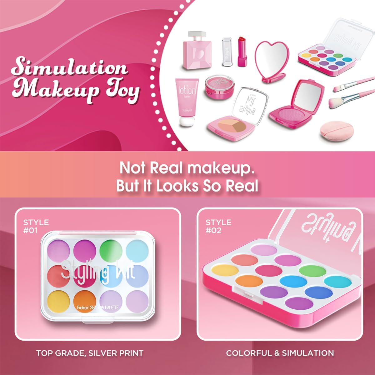 Girl's Makeup Toy Set Simulate - огляд і ціна Beauty Real Makeup