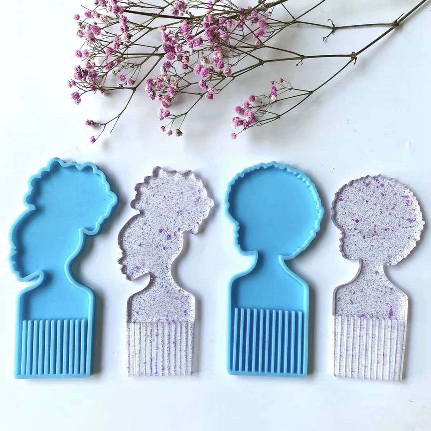 ABQR Afro Female Hair Pick Com - огляд і ціна Beauty & Makeup Katia Di Paola